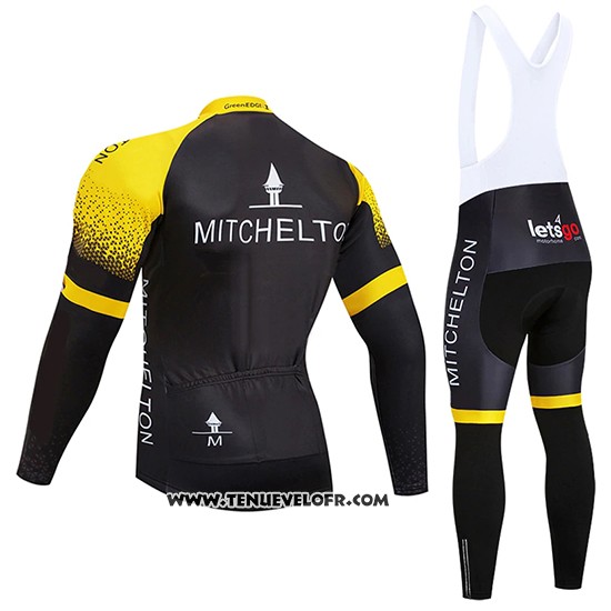 2019 Maillot Ciclismo Mitchelton GreenEDGE Manches Longues et Cuissard